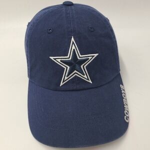 Dallas Cowboys Hat Strapback (Fits Small) Blue NFL Football Logo Authentic Men